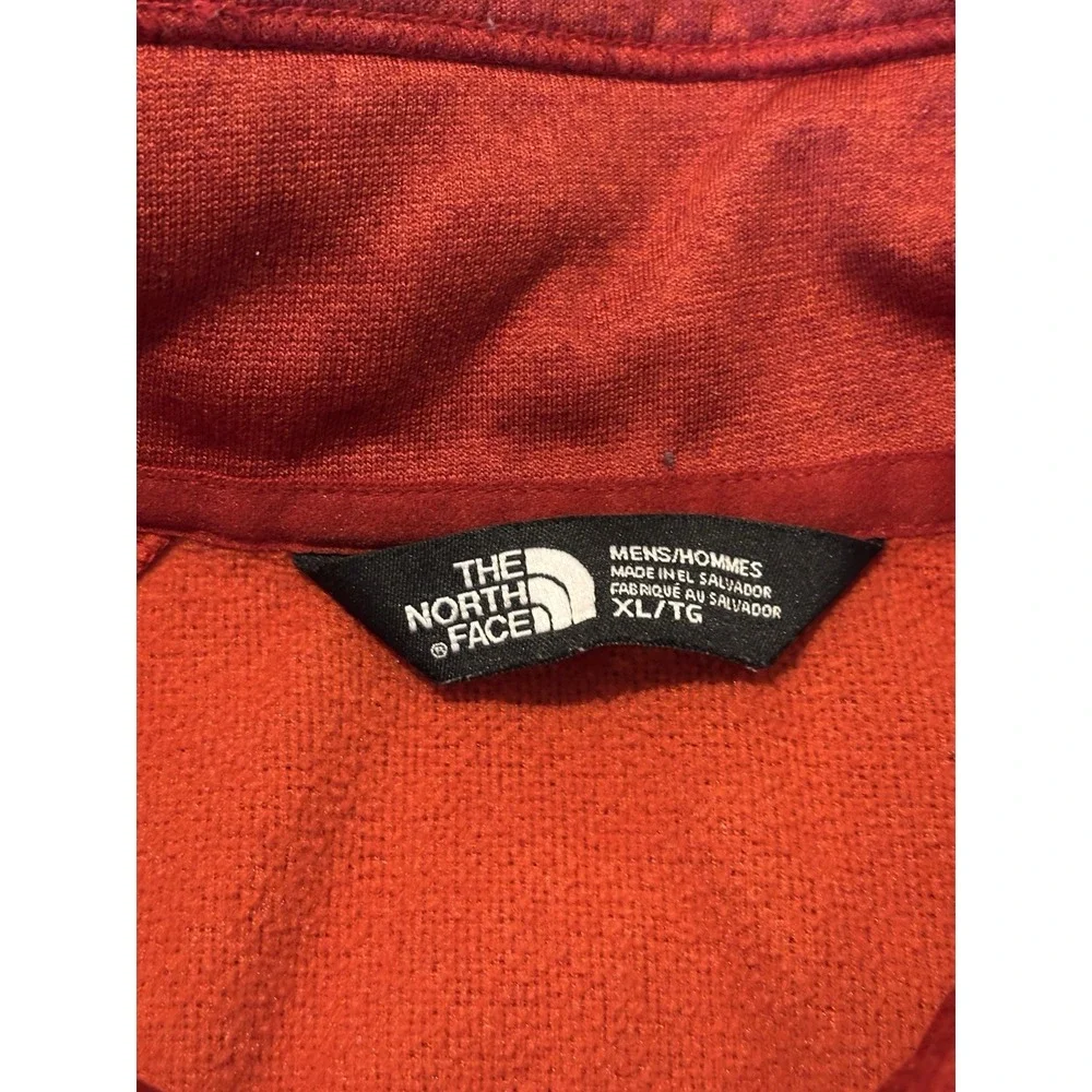 North Face Sweater Mens XL Orange Canyonlands Half Zip Pullover Gorpcore Hike